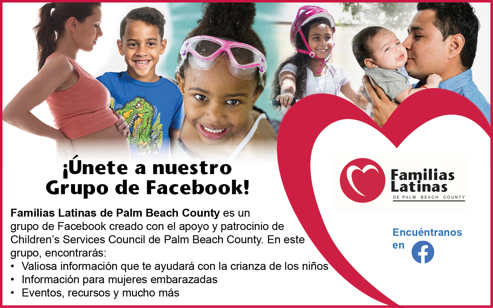 Invitation to join Familias Latinas on Facebook